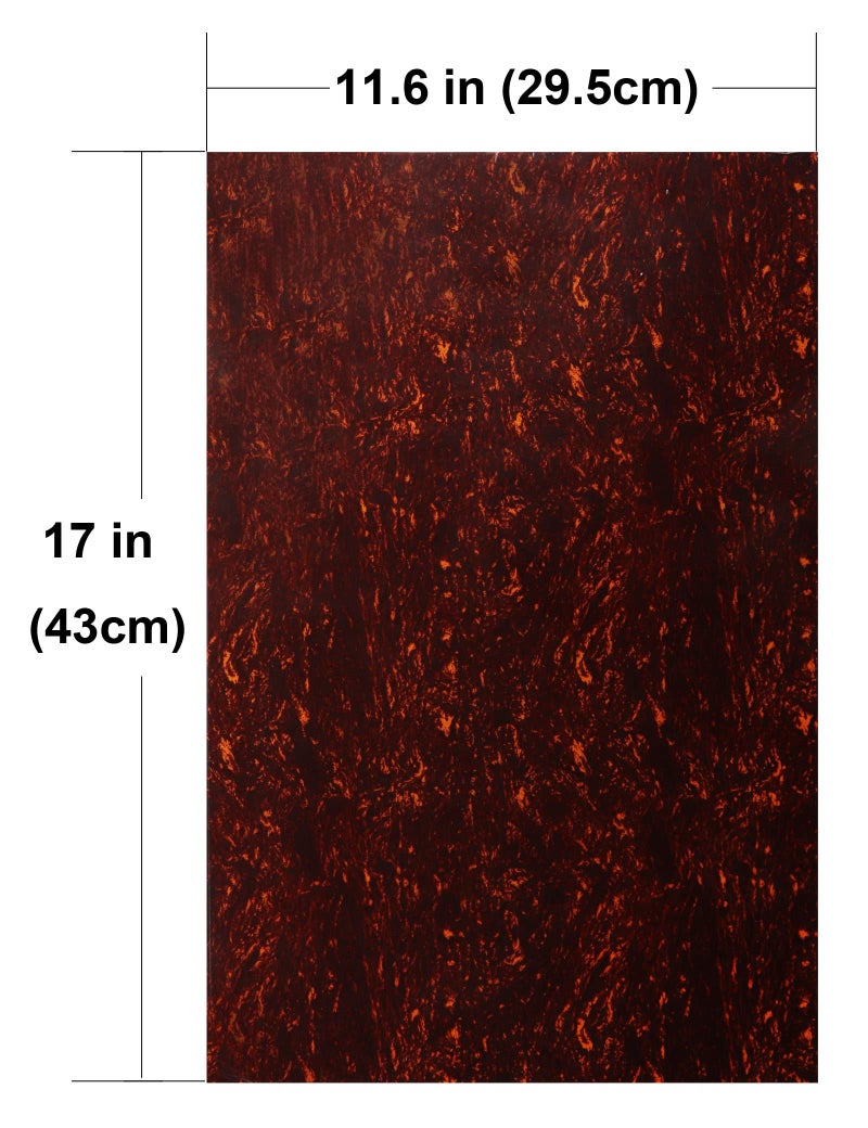 Mr.Power 11.6 x17 Inch Guitar Bass Pickguard Blank Material DIY Sheet Scratch Plate Backplate for Strat Tele Guitar Jazz P Bass (4Ply Red Tortoise) - Image 2